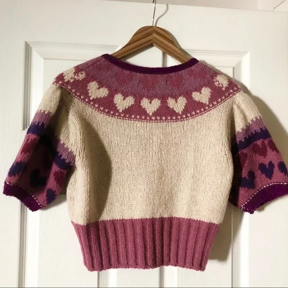 LoveShackFancy Trinity Crop Cardigan XS - Picture 3 of 5